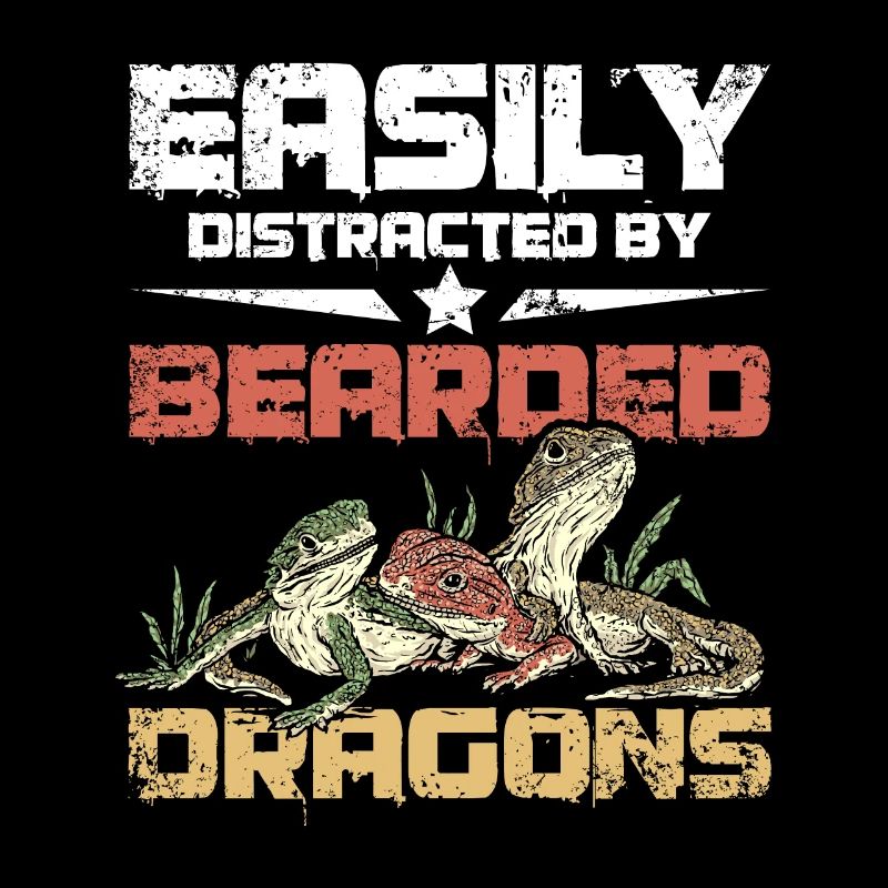 Easily distracted by bearded dragons