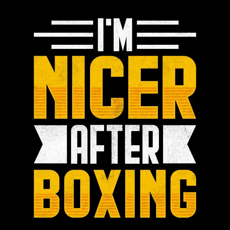 Ich bin netter nach dem Boxen