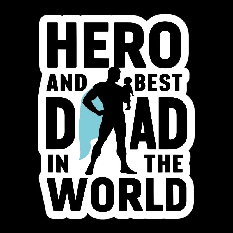 Held und bester Dad Papa in der Welt Vatertag