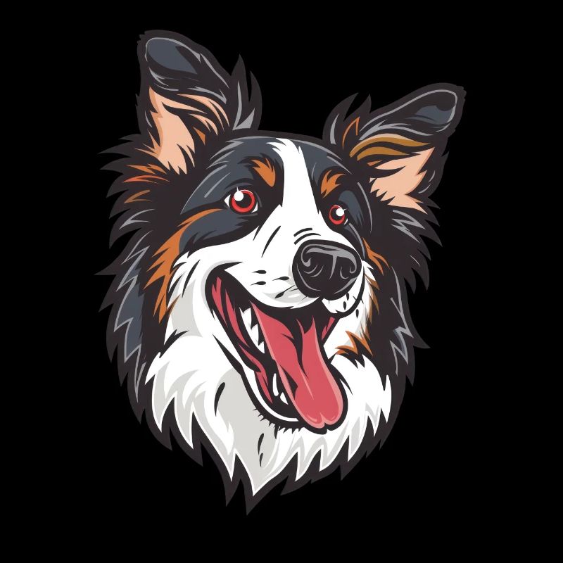 Border Collie | Cartoon Artwork