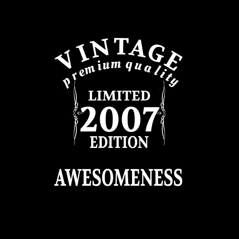 Anniversaire Millésime Né 2007 Limitée