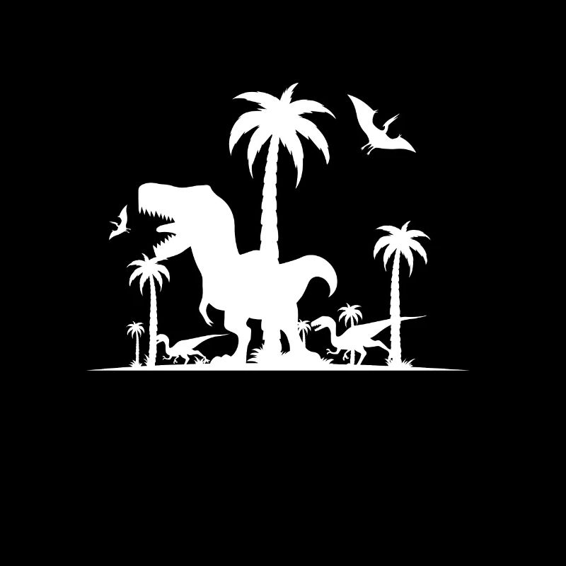 Dinosaur T-Rex in the jungle