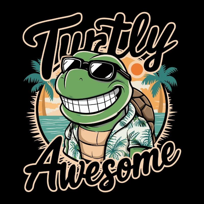 Funny Shield Greatest Saying Turtly Awesome
