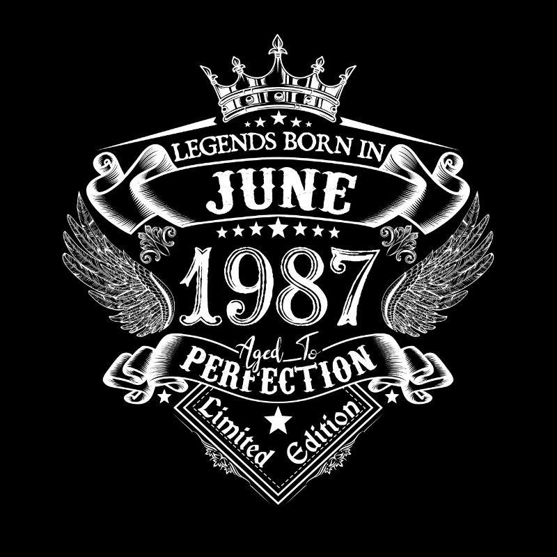 Juni 1987 Geburtstag Juni 1987 Juni Geschenk