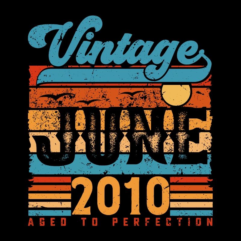 Juni 2010, Vintage-Jubiläumsgeschenk Juni 2010.