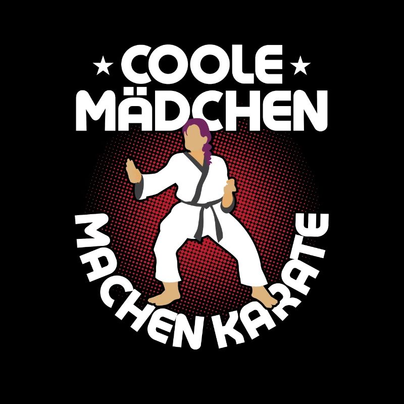 Coole Mädchen machen Karate Training Kampfsport