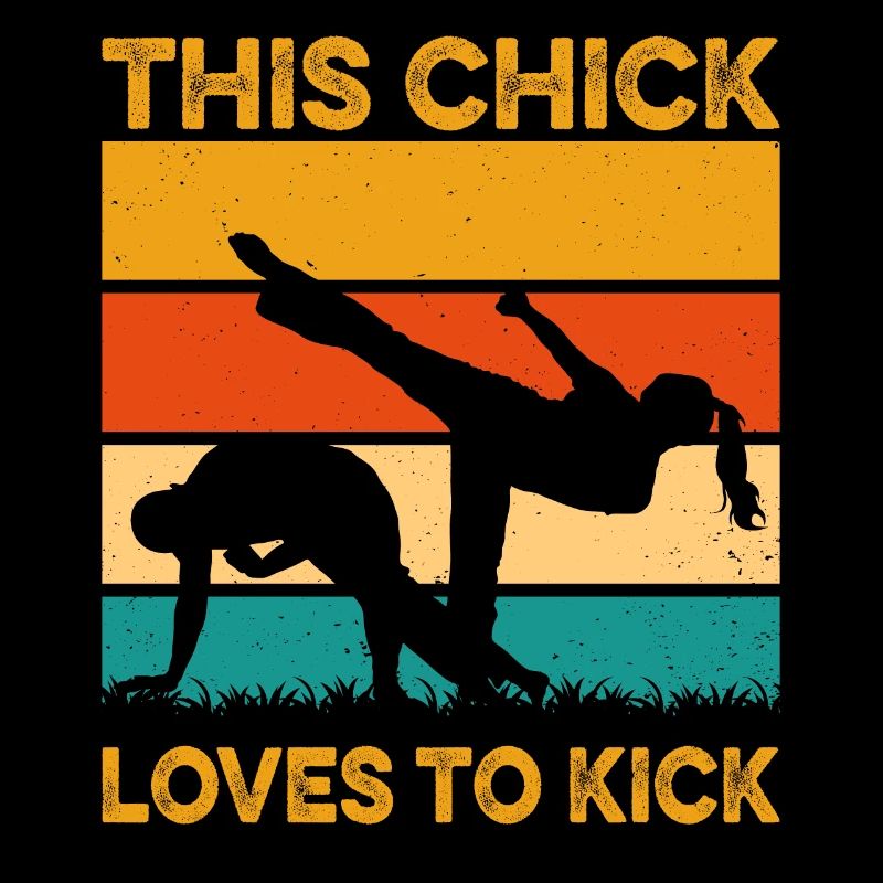 This Chick loves to kick
