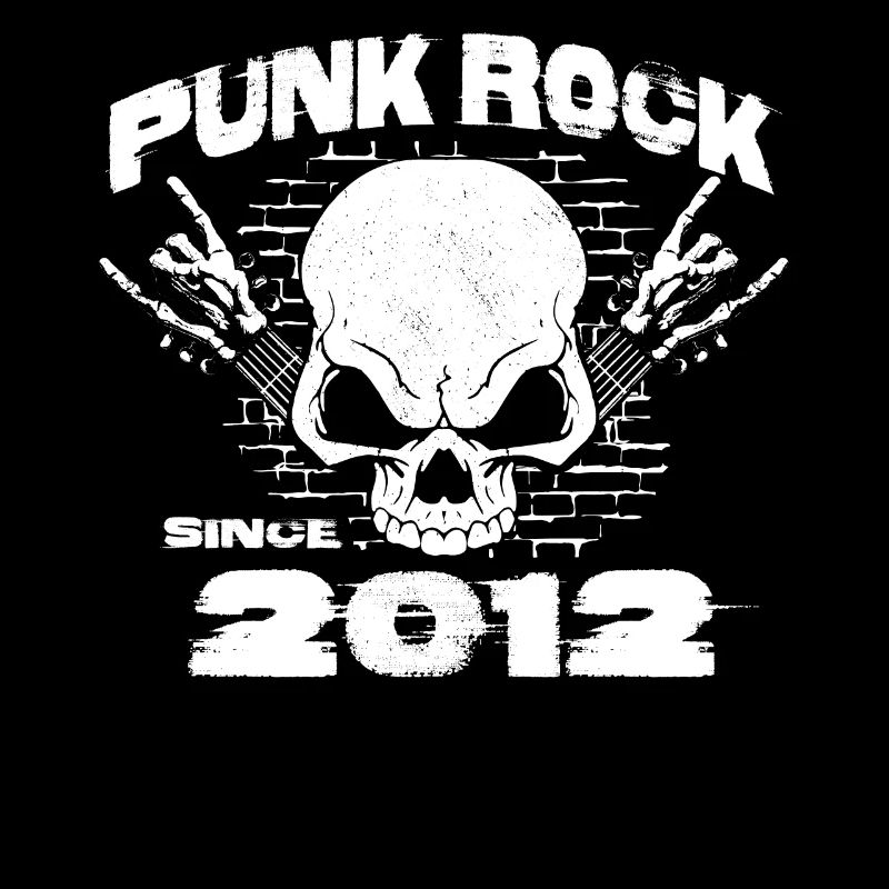 Punk Rock Since 2012 - Skull Rock Hands 12th