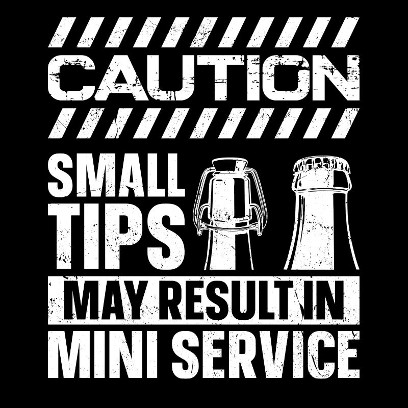 Bartender Mixologist Caution Small