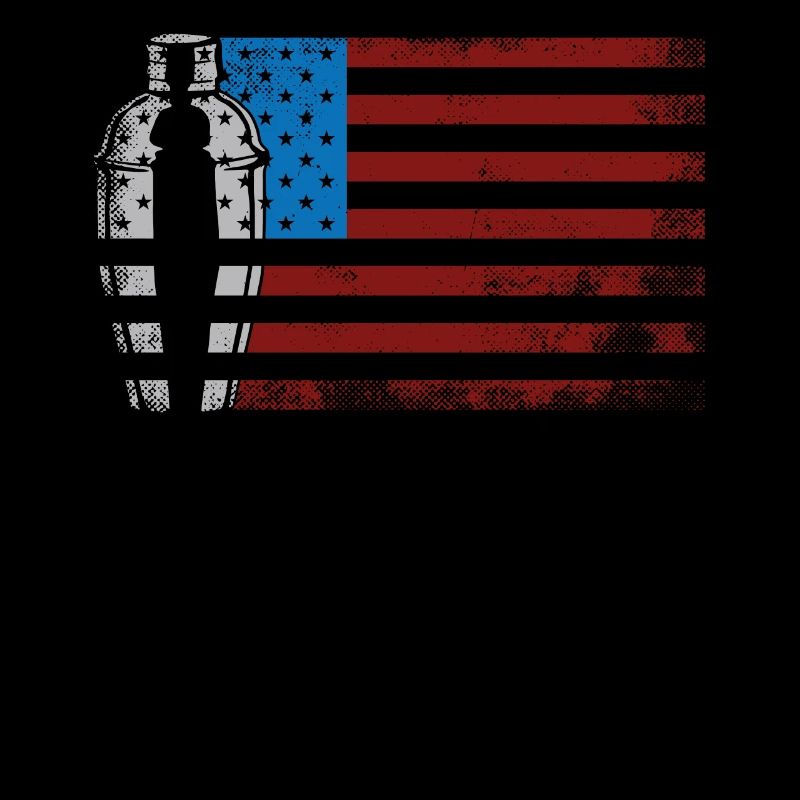 Bartender Mixologist American Flag