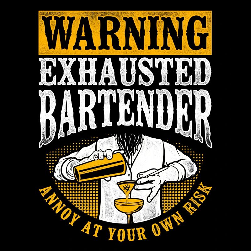 Bartender Mixologist Warning