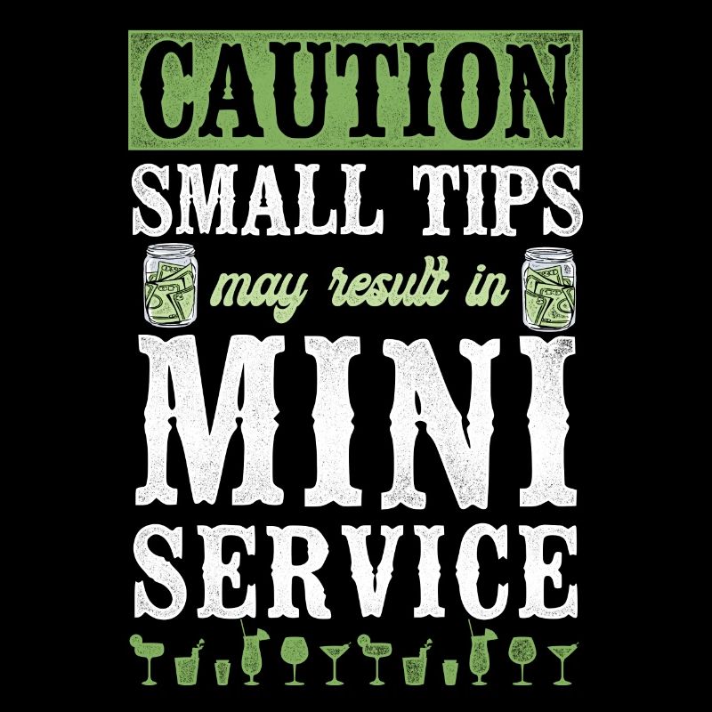 Bartender Mixologist Caution Small