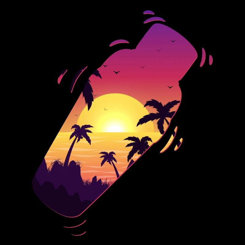 Bartender Mixologist Shaker Sunset
