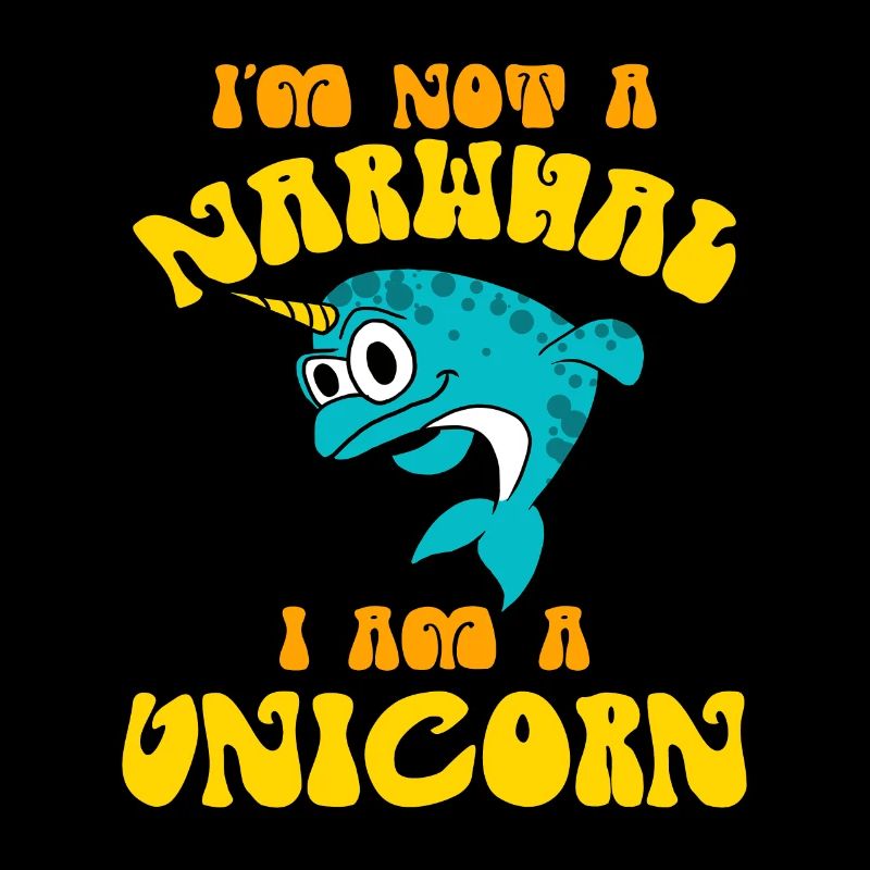 Ich bin kein Narwal, ich bin ein Einhorn Lustiges Meerestier