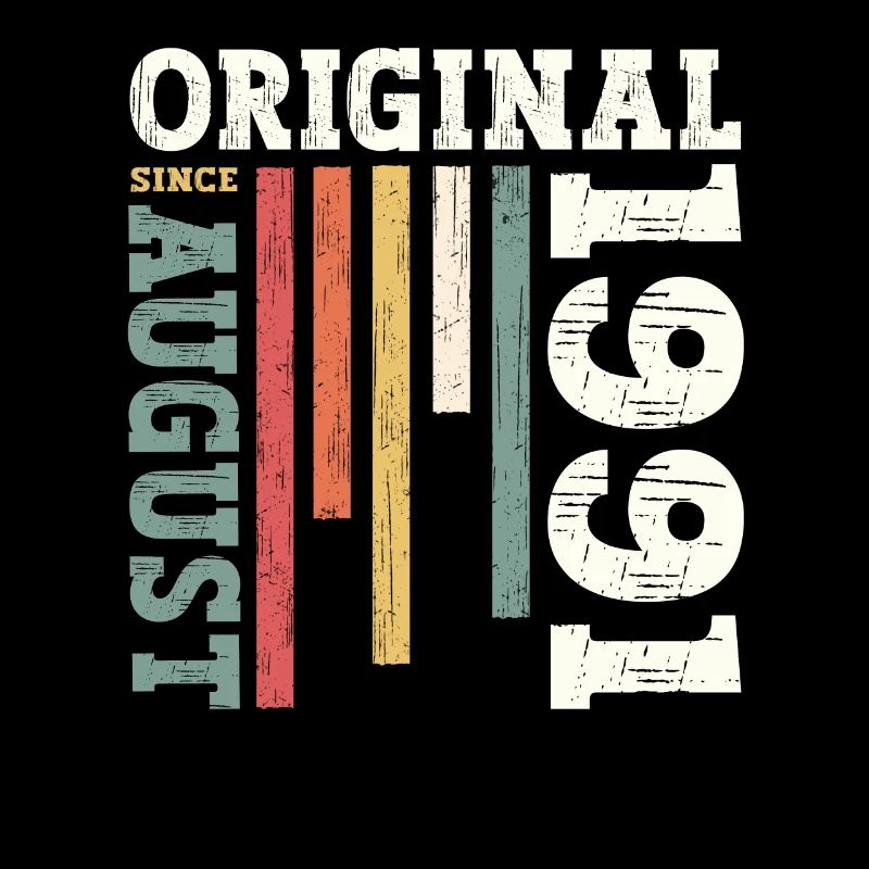 33rd Birthday Original August 1991 Born 1991