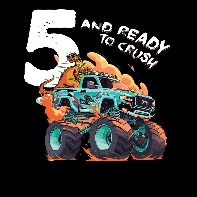 5th Birthday Gift Boys, 5 & Ready to Crush
