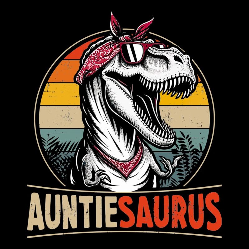 Auntiesaurus dinosaur for aunt or auntie