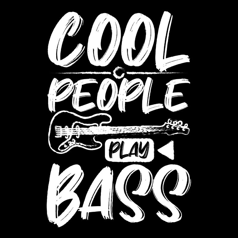 Les gens cool jouent de la basse