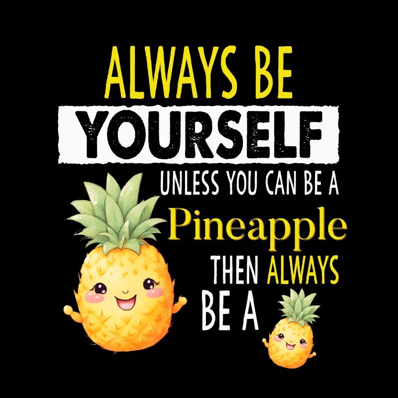 Pineapple funny pineapple with saying summer fruit