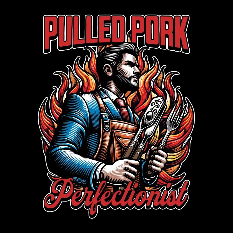Pulled Pork Perfectionist Grilled Meat BBQ Lover