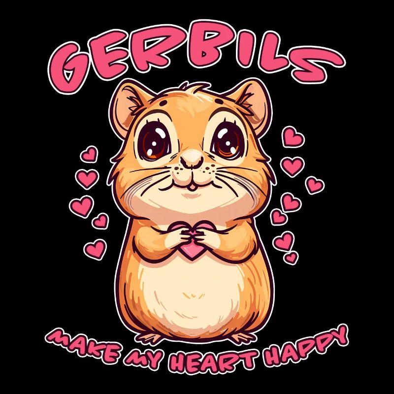 Gerbille disant rat de course drôle gerbille cadeau