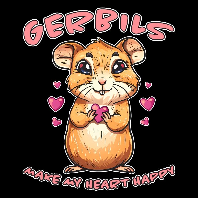 Gerbille disant rat de course drôle gerbille cadeau