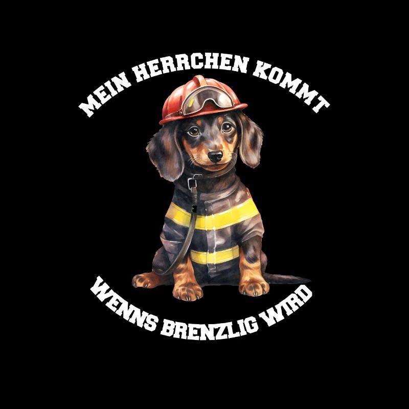 Herrchen kommt wenns brenzlig wird Dackel Welpe