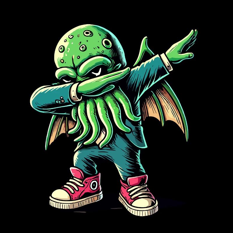 Dabbing drôle Cthulhu Dabbing Design