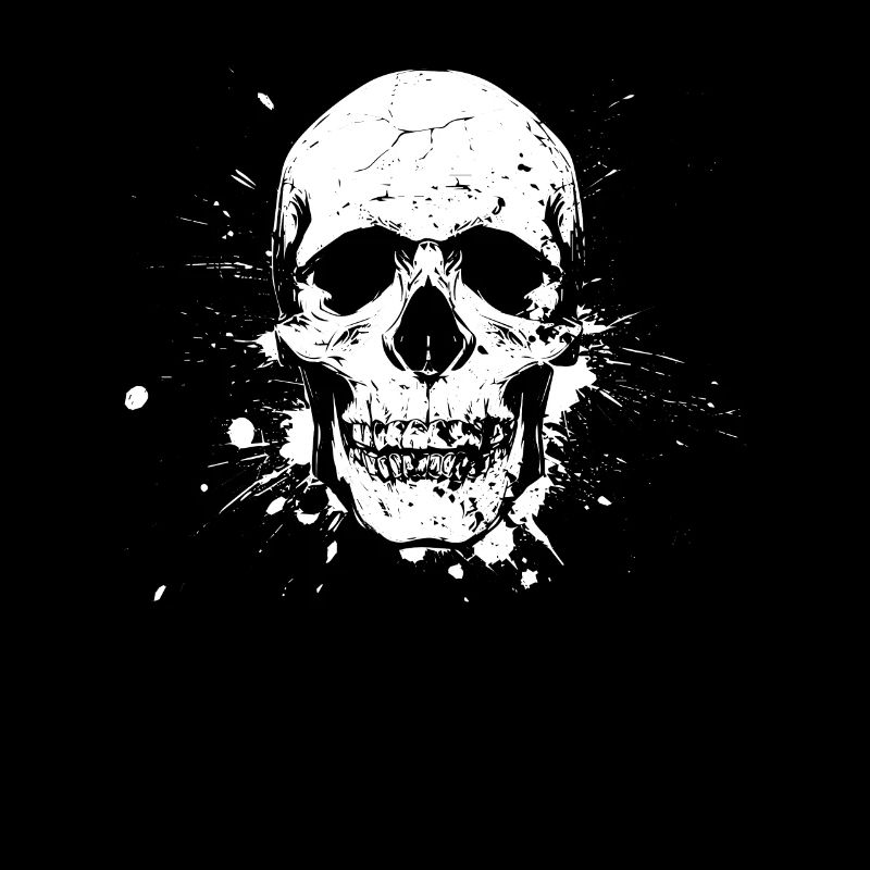 crâne Halloween explosion crâne squelette design