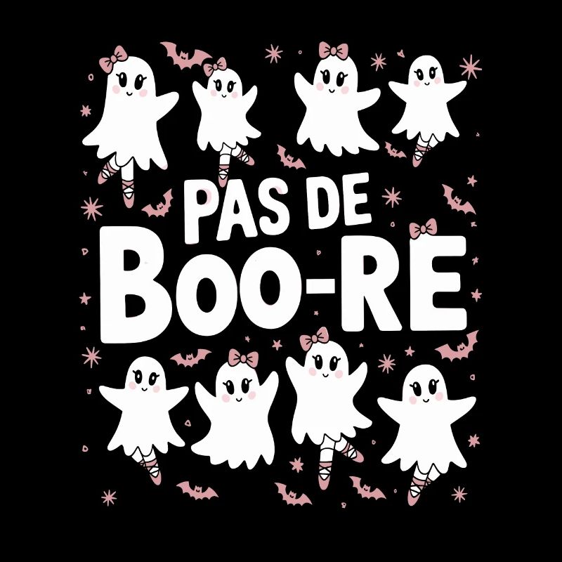 Pas De Boo-re Cute Ghosts Ballet Halloween Dance