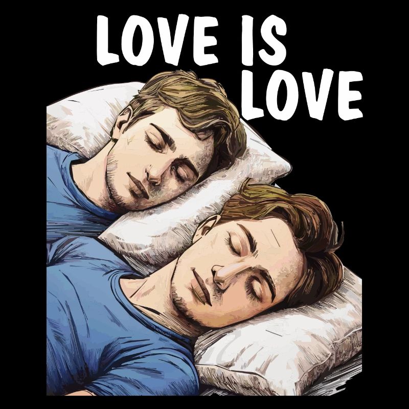 MEN SLEEPING LOVE IS LOVE
