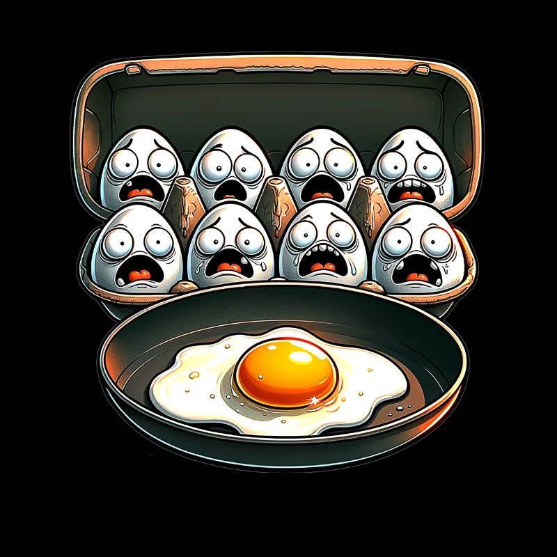 Funny Egg Pun Cool Fried Egg