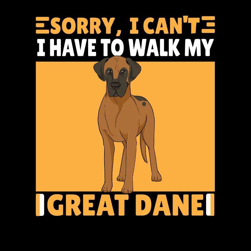 Lustiger deutsche Dogge Hunde Spruch Geschenk
