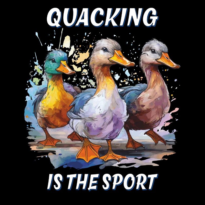 DUCK QUACKING IS THE SPORT