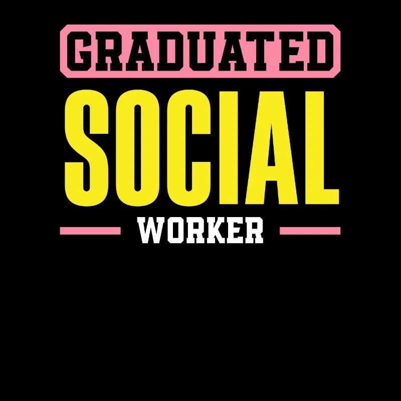 Graduated Social Worker Stolz Zeigen