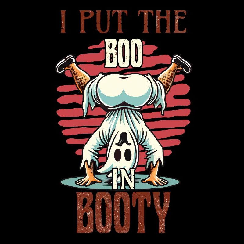 i put the boo in booty humor ghost design