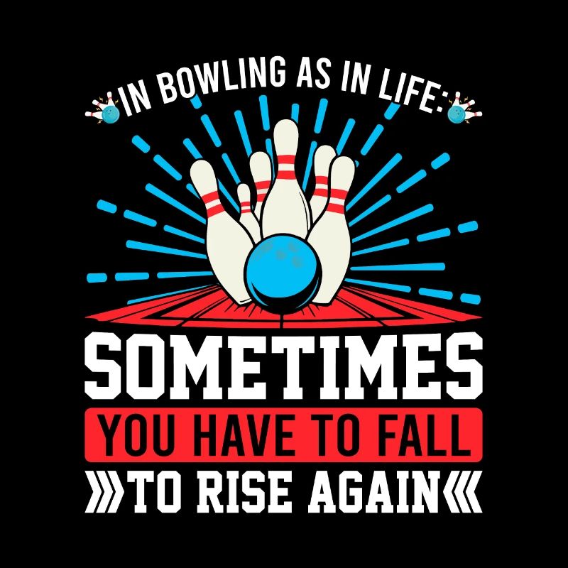 Beim Bowling wie im Leben: Manchmal muss man fallen