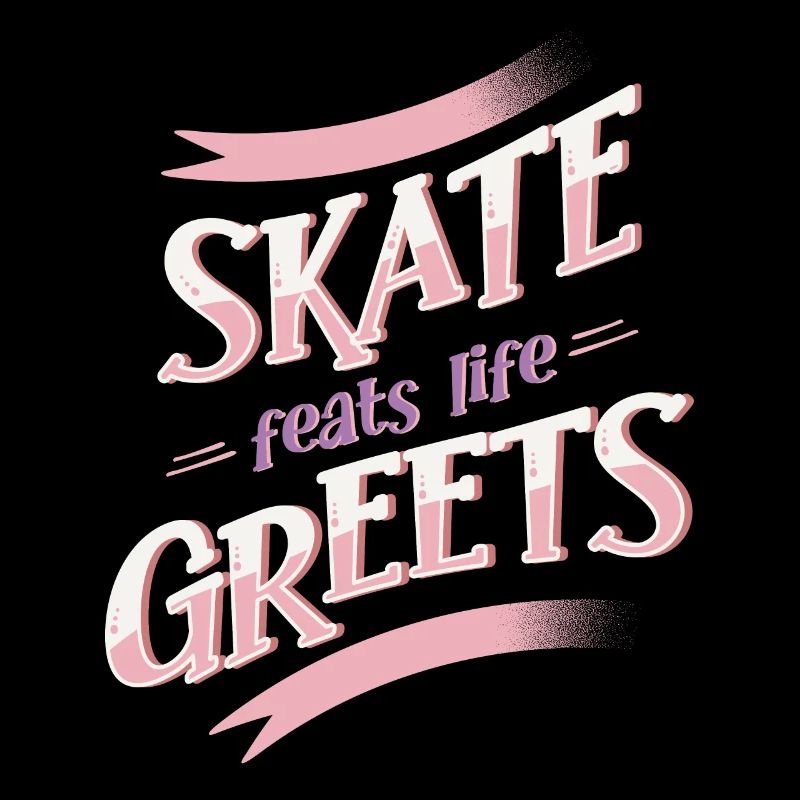 Roller Skater Party Skate Feats Life Greets Gift