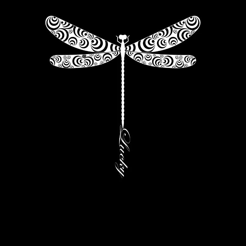 Élégante Libellule Silhouette Art Élégant