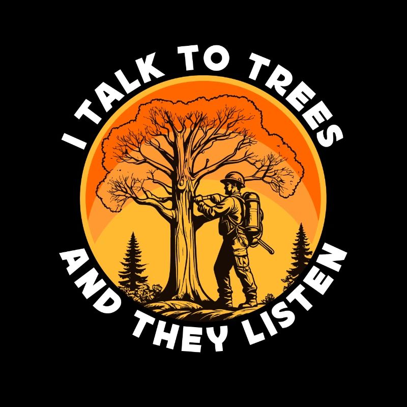 Arborist I Talk To Trees And They Tree Technician