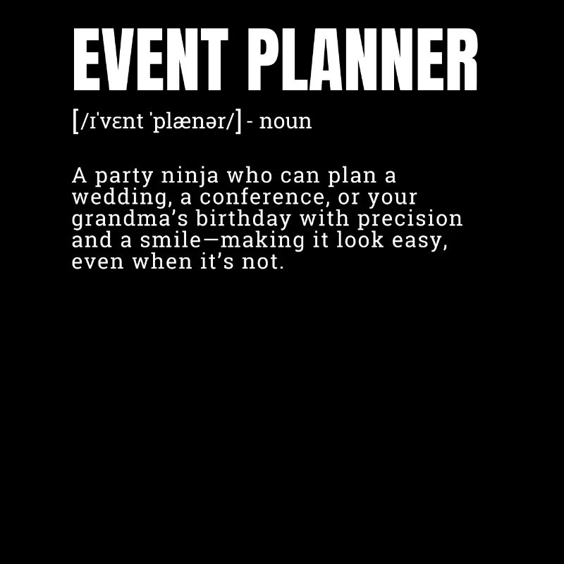Creative Event Planner Definition T-Shirts