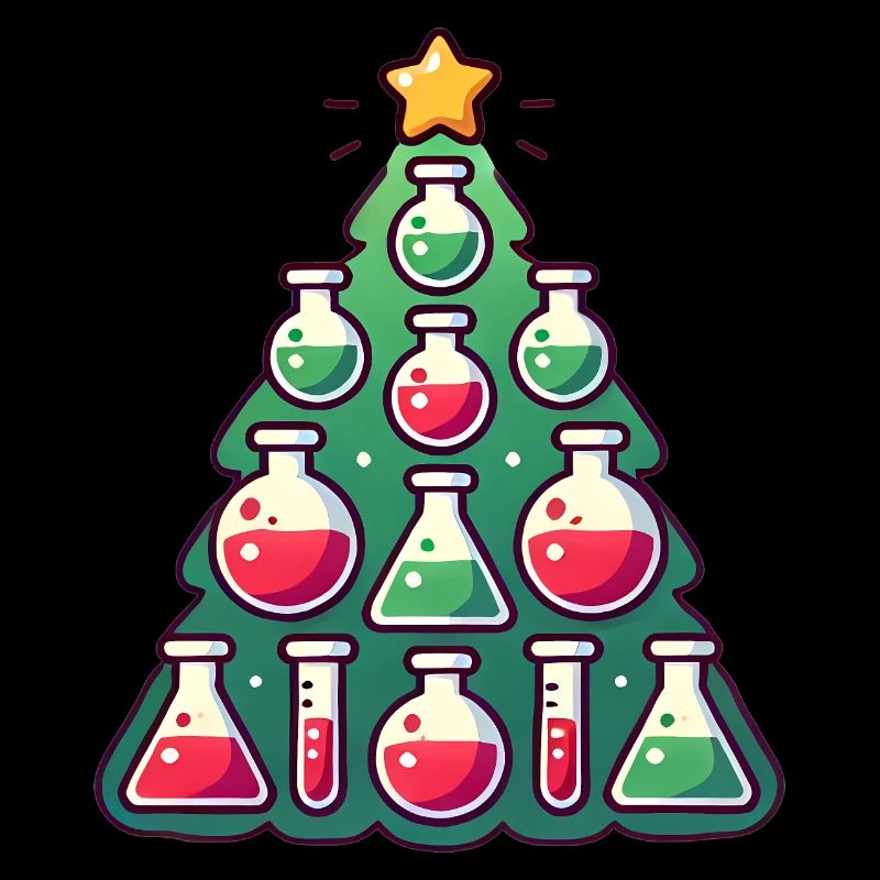 Chemie Weihnachtsbaum Design