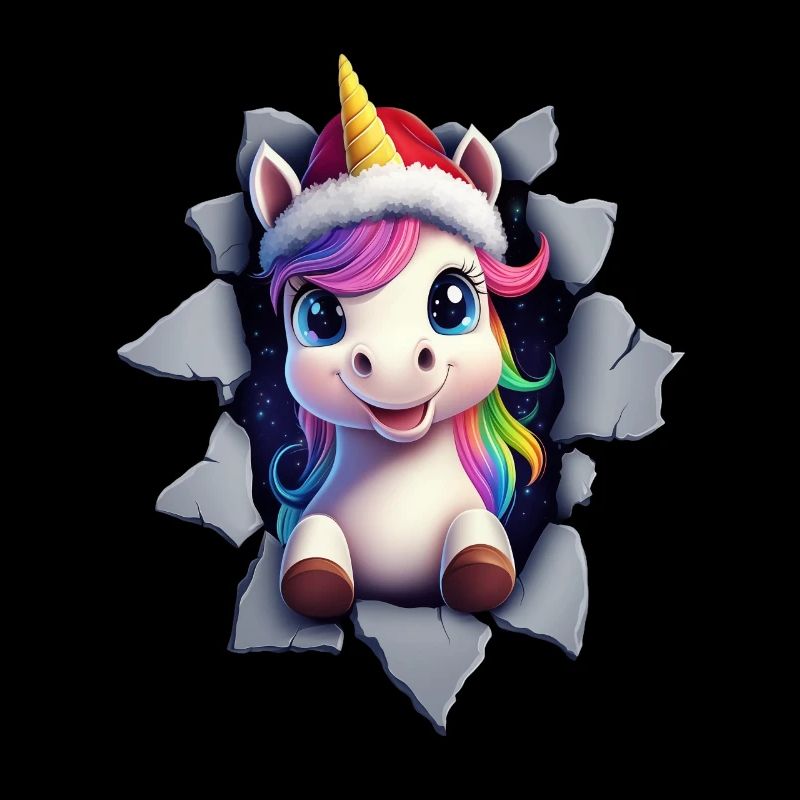 Lustiges Einhorn Weihnachten Einhörner Unicorn