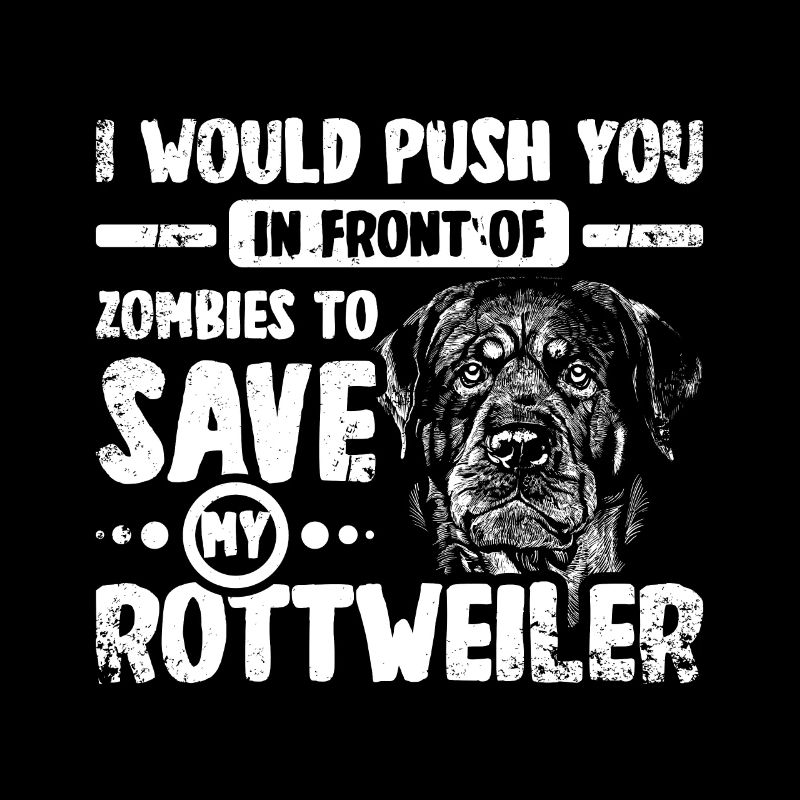 Je te pousse devant les zombies pour sauver mon rottweiler