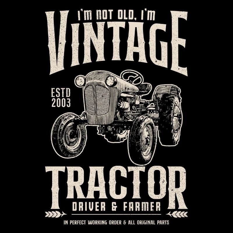 Oldtimer Traktor Bauer Geburtstag Jahrgang 2003