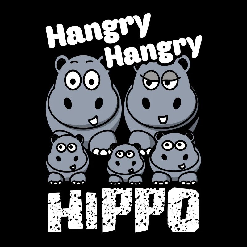 Funny Hangry Hippo