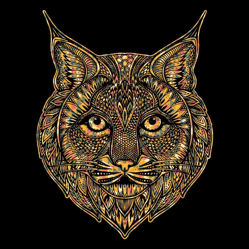 Bobcat Geometric Face