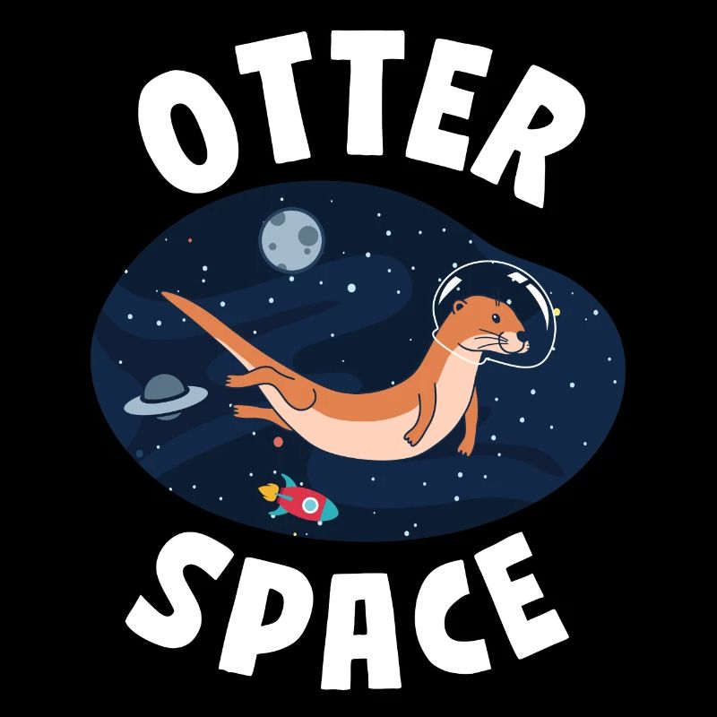 Otter Pun Astronaute des sciences de l’espace