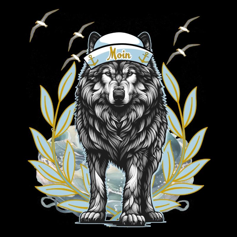 Maritim Hund Hunde Husky Wolf Moin