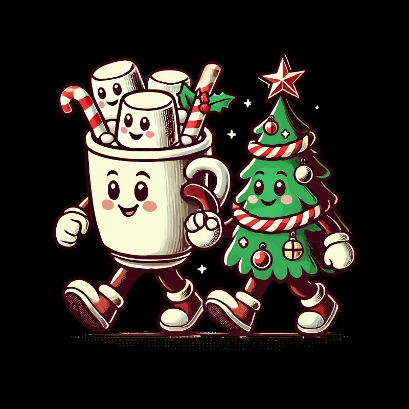 Joyeux Noël Style Rétro Vintage